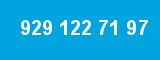 929 122 71 97 929 122 71 97